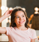 Jeune fille après un soin